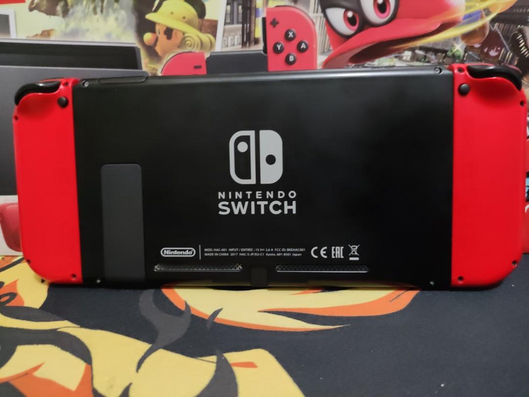 Nintendo Switch V1 Jailbreak 128GB Super Mario Odyssey, Video Gaming