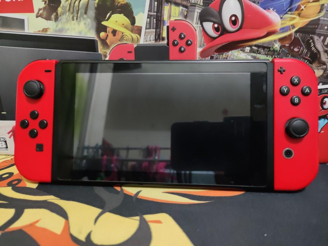 Nintendo Switch V1 Jailbreak 128GB Super Mario Odyssey, Video Gaming
