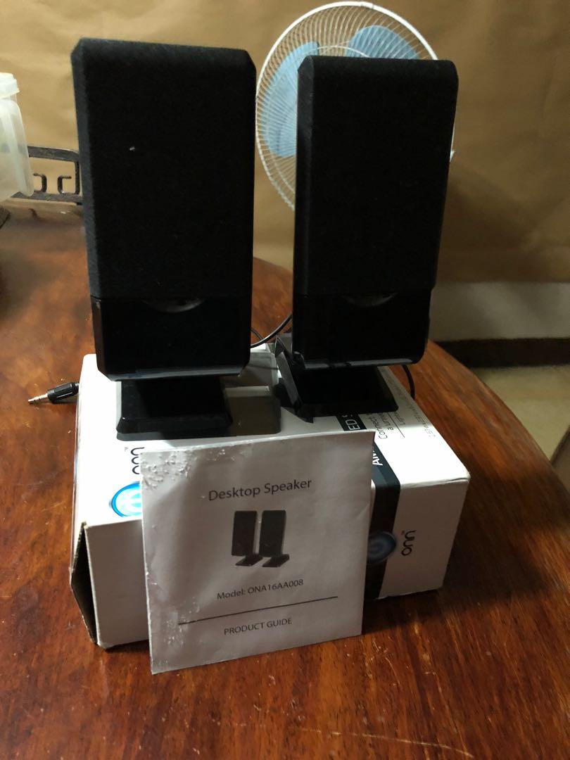 ONN Amplified Stereo Speakers Audio Soundbars Speakers