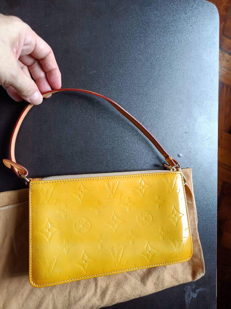 Original Louis Vuitton Vintage Pochette (Category: Luxury Bags & Wallets) located in Pasig City. Submitted by marjories22 (Listing ID 1178094971, Image 1). Description: Original Louis Vuitton Vintage Vernis Lexington Pochette Beige Leather and Vachetta Leather Pouch. Top Zip, Flat Leather Size - 8 X 5 Drop - 5 Like New, Never Used or Carried. RFS: Decluttering Please Take Note : That this bag has been stocked up in the closet for a long time. NO 