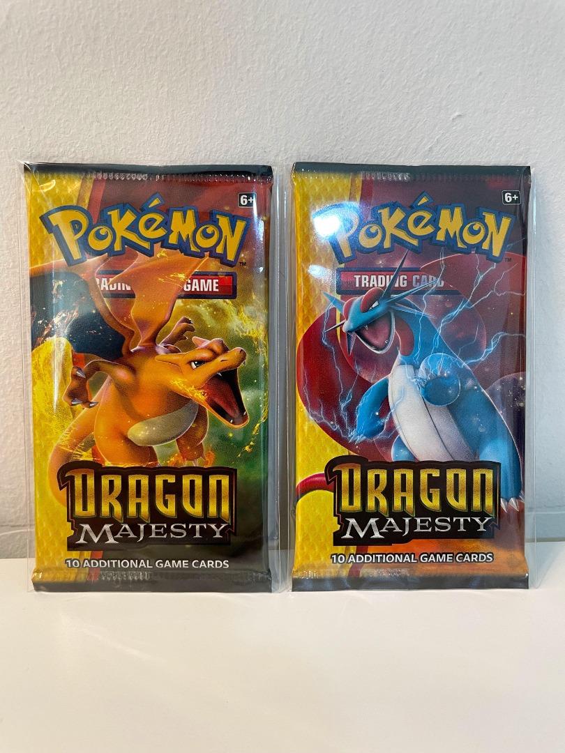 WTS/WTT Pokemon 2x Dragon Majesty booster packs Charizard Salamence