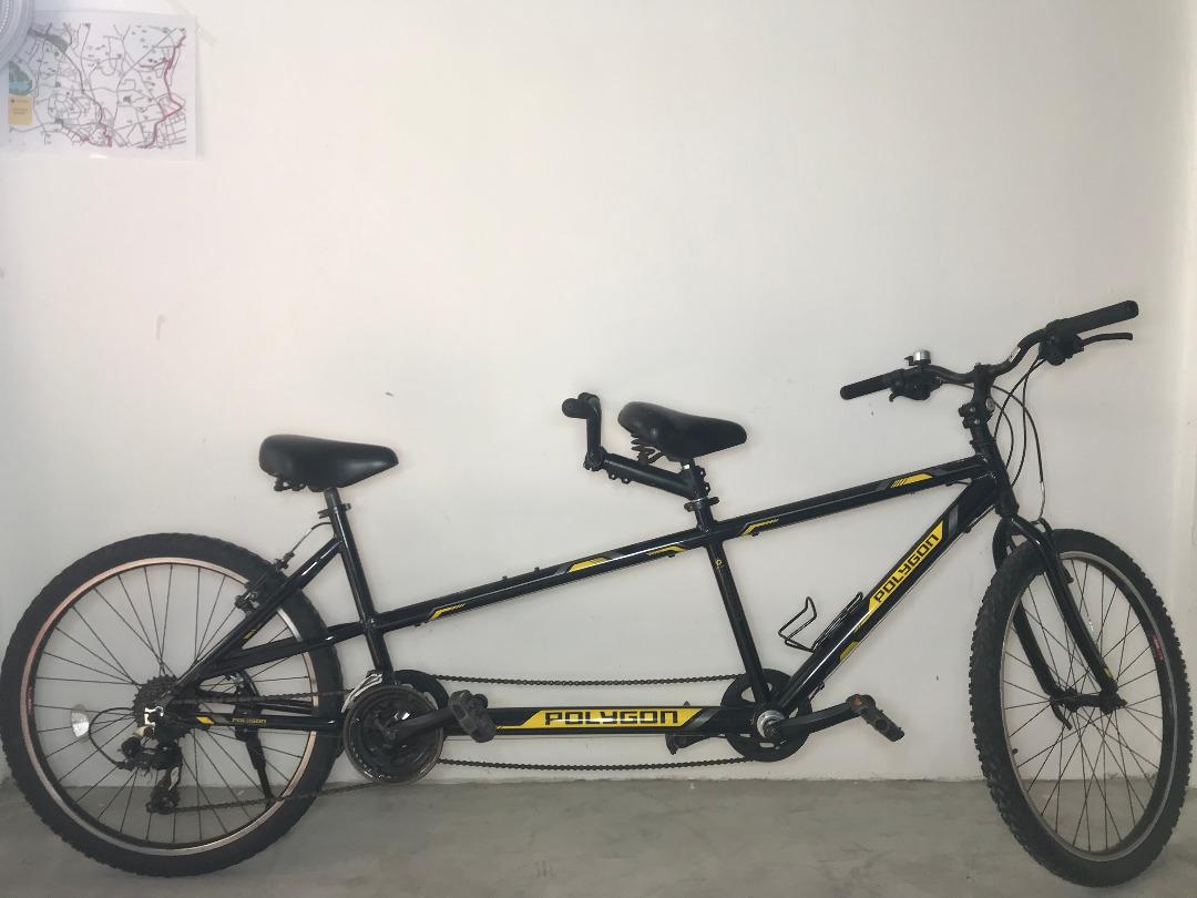 2021 polygon impression ax store tandem bike with disc brakes