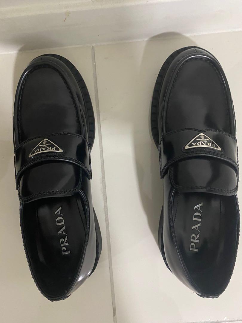 Prada Chocolate Brushed leather loafers, Men's Fashion, Footwear, Dress  shoes on Carousell