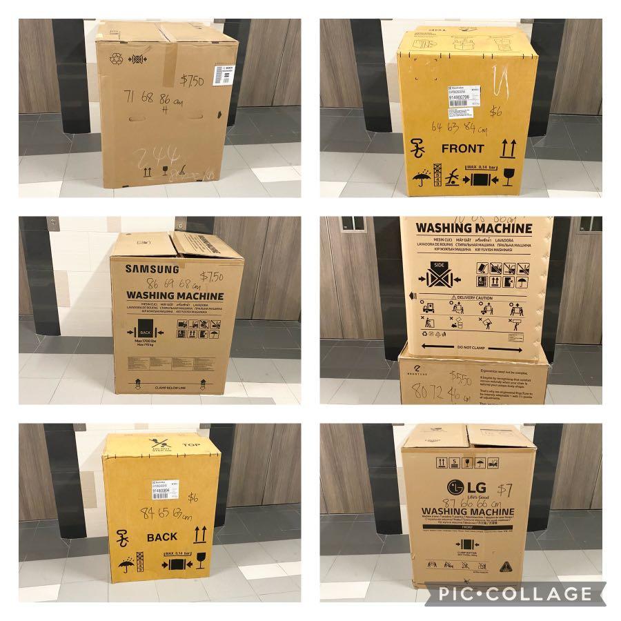 Refrigerator fridge washing machine carton boxes parcel small articles