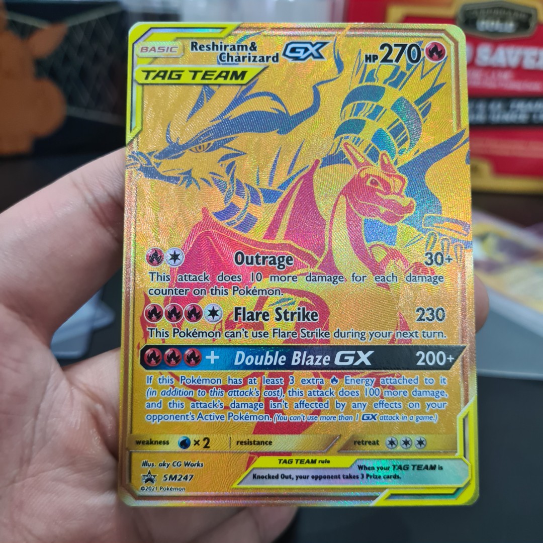 Reshiram and charizard gx pokemon Hobbies Toys Toys Games on