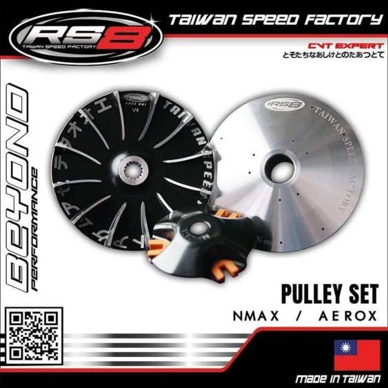 RS8 CVT Pulley Set NMax / AEROX, Motorcycles, Motorcycle Accessories on