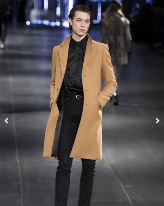Saint laurent camel coat 2025