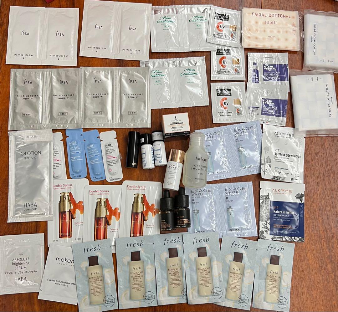 如圖全清什牌護膚品sample, 美容＆個人護理, 健康及美容- 皮膚護理