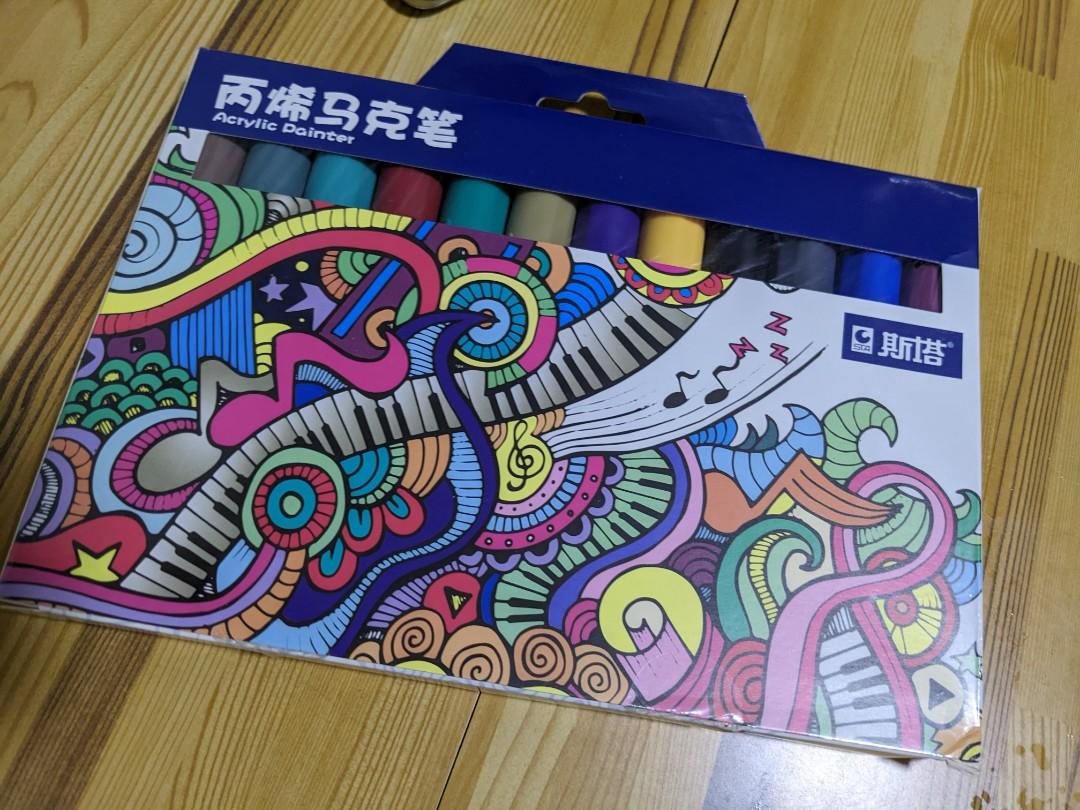 Sta Acrylic paint markers, Hobbies & Toys, Stationery & Craft, Craft