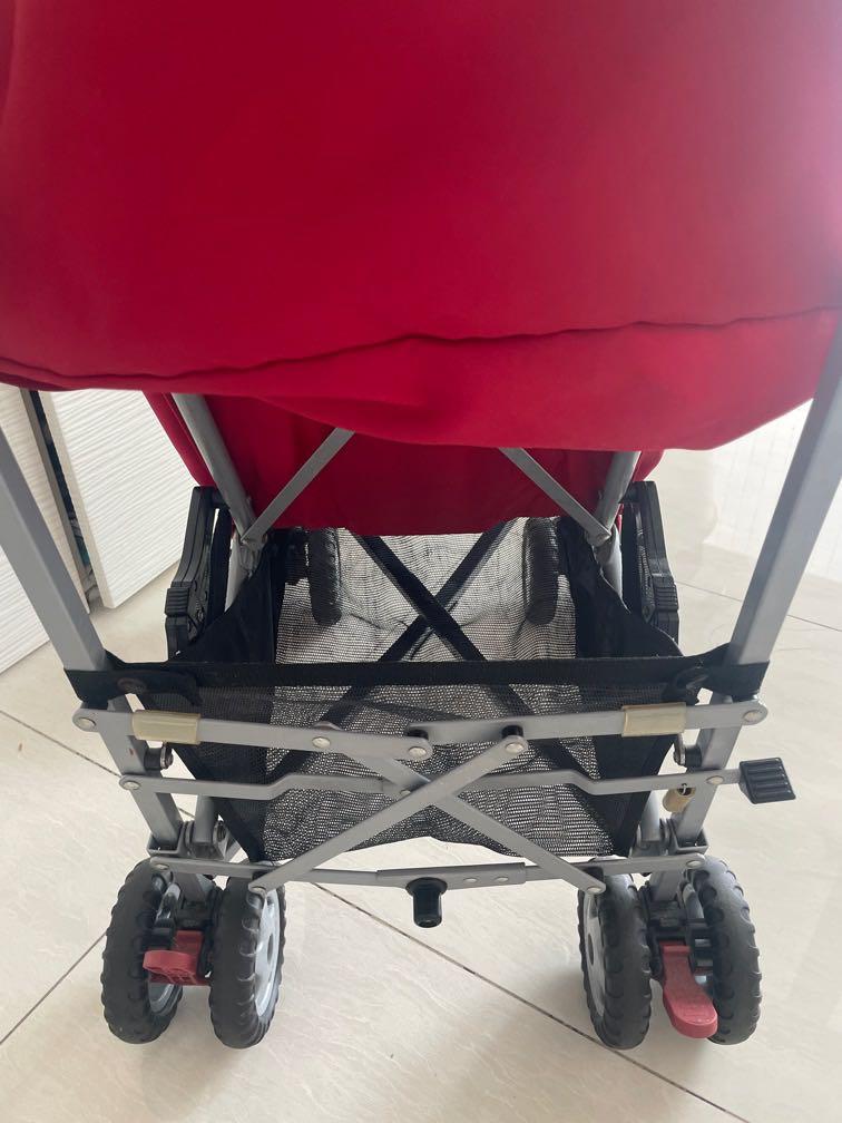 Steelcraft holiday stroller top red