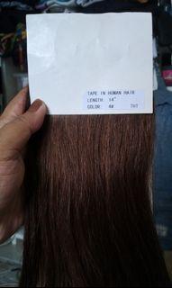 tape in human hair extensions 14"