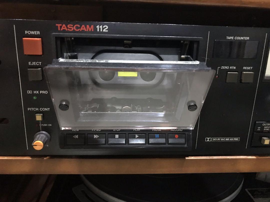TASCAM 112 Professional Audio Studio Cassette Deck for PARTS or REPAIR AS/IS