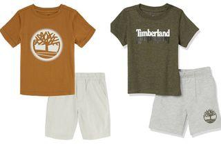 Timberland童裝嬰幼兒上衣短褲兩件組(24M)