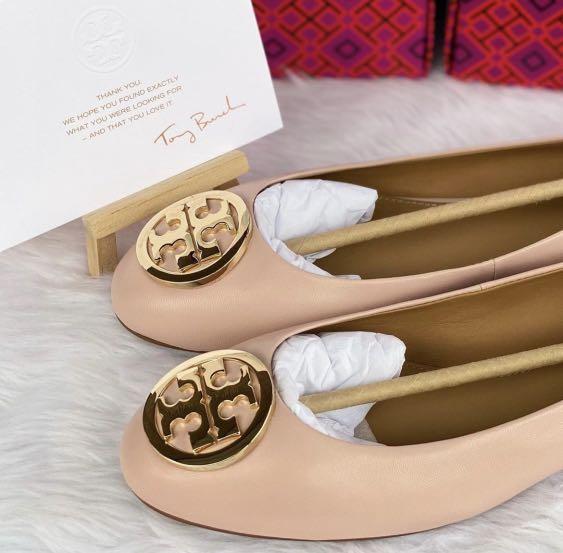 Pink tory burch hotsell flats