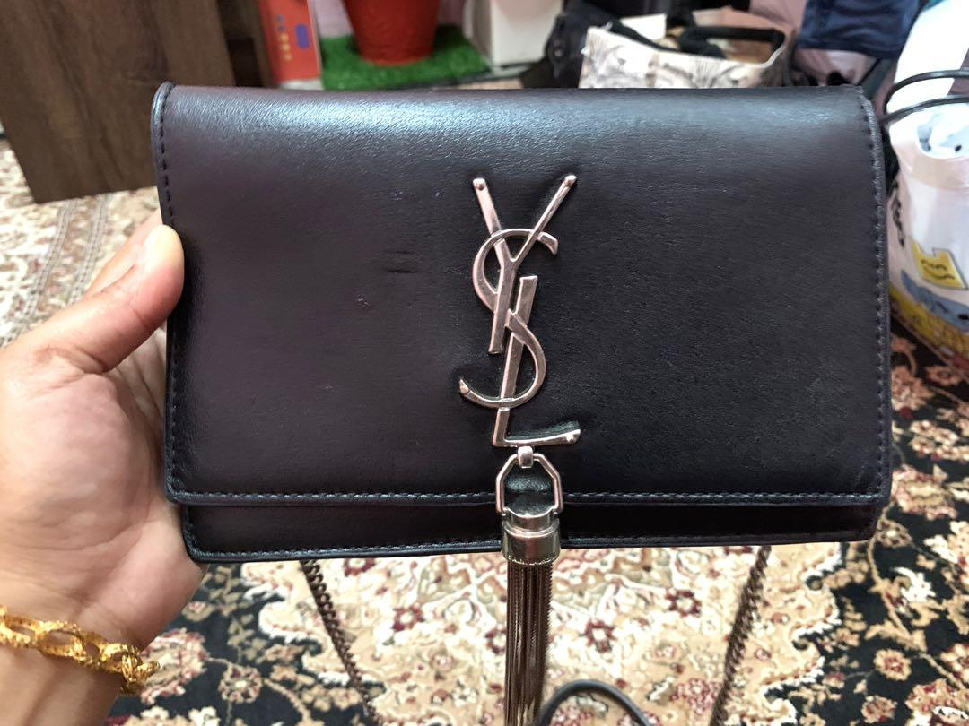 YSL croc sling bag, Luxury, Bags & Wallets on Carousell