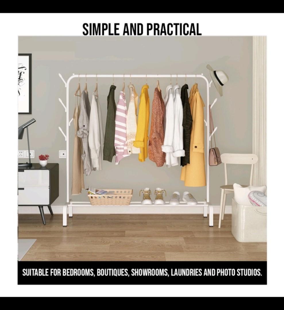 White clothes Rack free laundry rack, Furniture & Home Living, Home