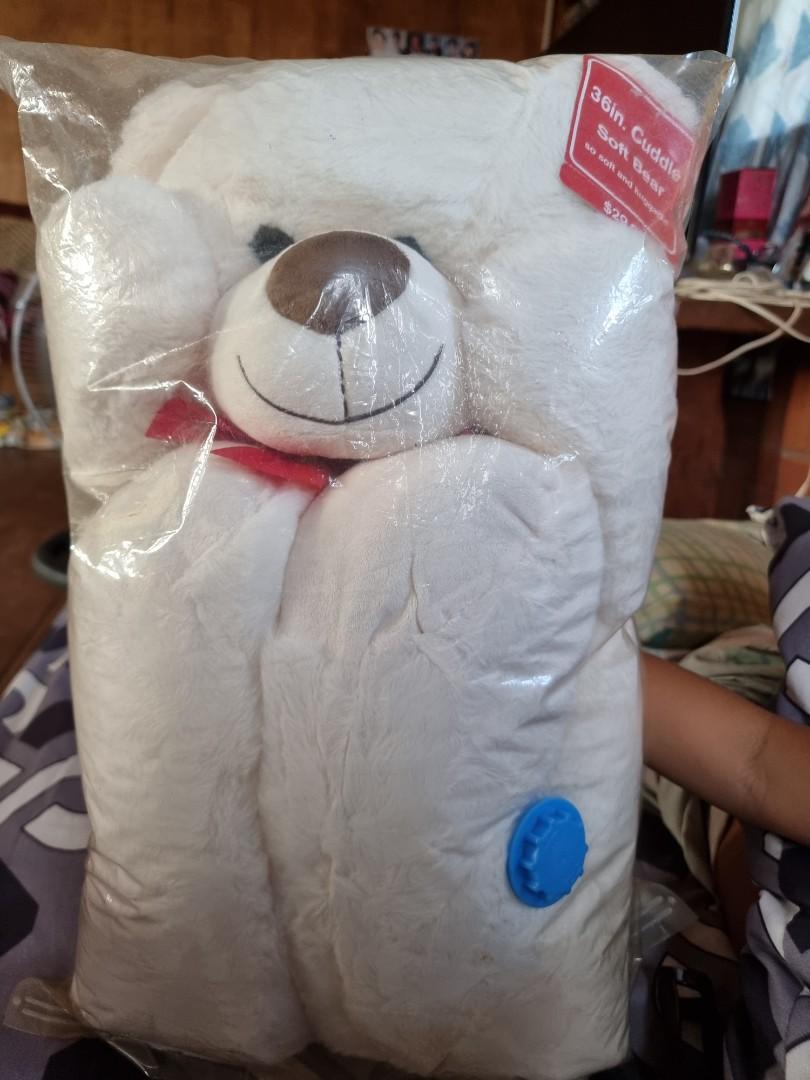 White Teddy Bear from USA, Hobbies & Toys, Toys & Games on Carousell