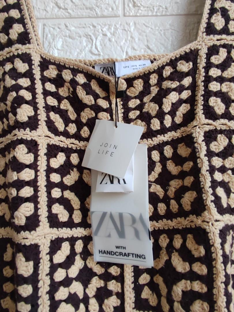 ZARA Knit Crochet Dress, Women's Fashion, Dresses & Sets, Dresses on