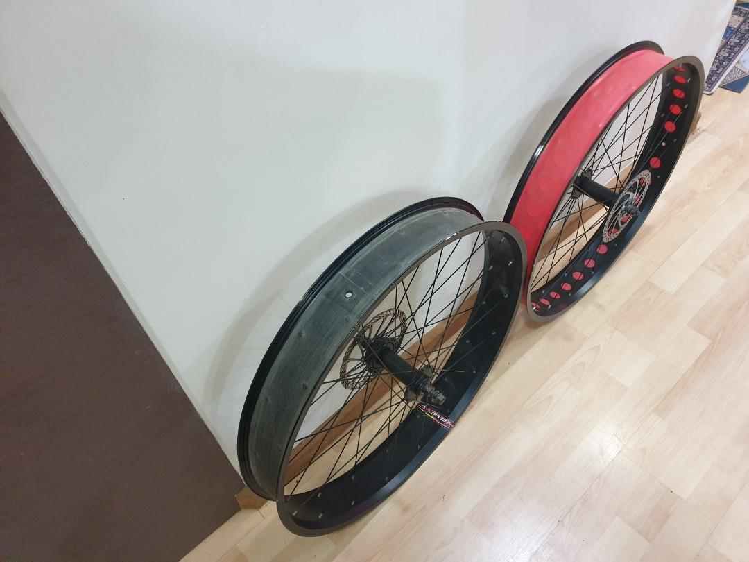 2 FRONT FAT BIKE RIMS FOR SALE AT 60.00 EACH., Sports Equipment