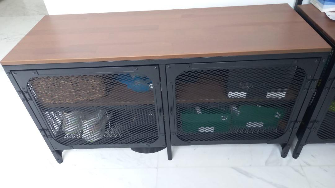 2 Ikea Fjallbo shelving unit and TV set less than 1y old, Furniture