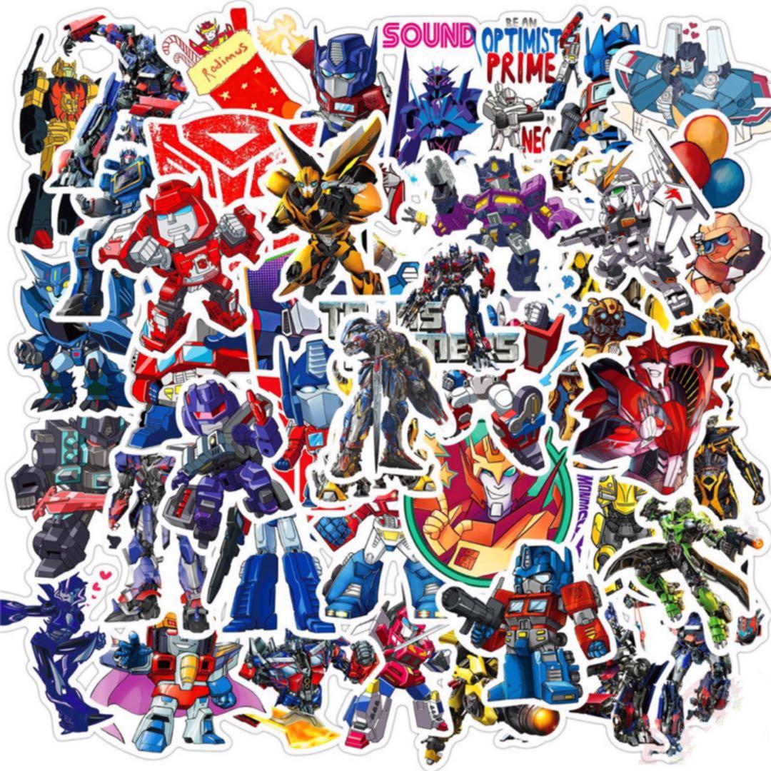 50pcs/Set Transformers Cartoon Series 03 Stickers, Hobbies & Toys,  Stationery & Craft, Other Stationery & Craft on Carousell