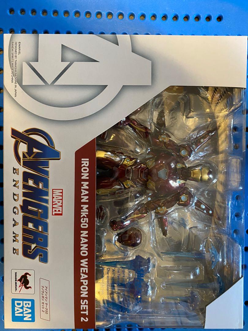 全新 iron man Mark 50 nano weapon set 2 avengers end game SHF Bandai ...