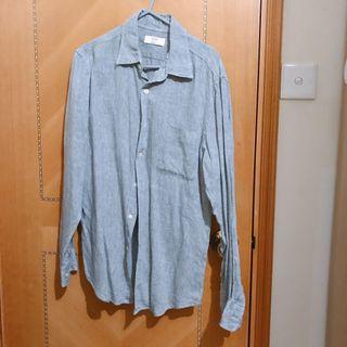 灰色 Uniqlo 男裝休閑裇衫