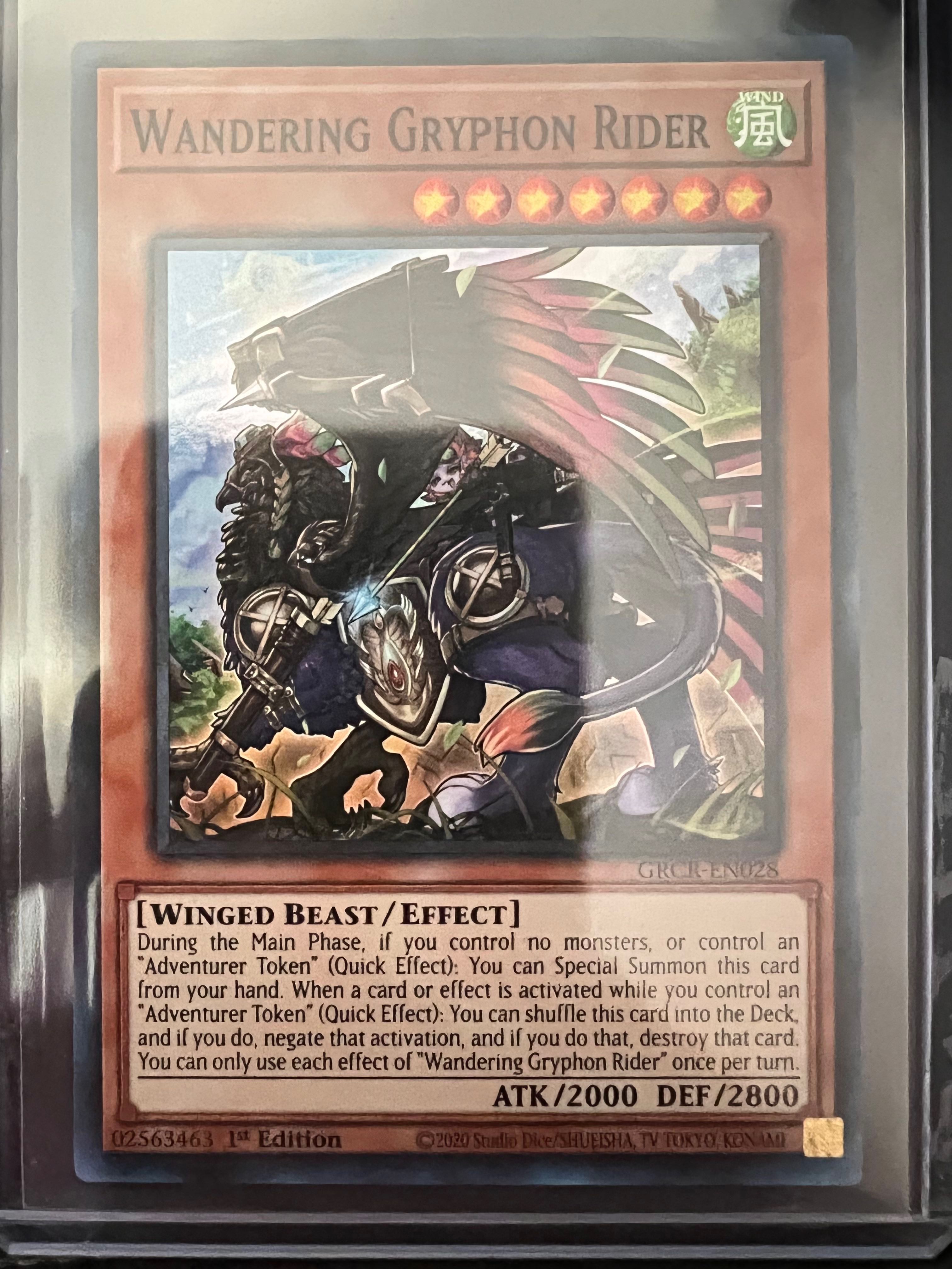 遊戲王 Yugioh: Wandering Gryphon Rider GRCR Super 1st, 興趣及遊戲, 手作＆自家設計, 工藝 ...
