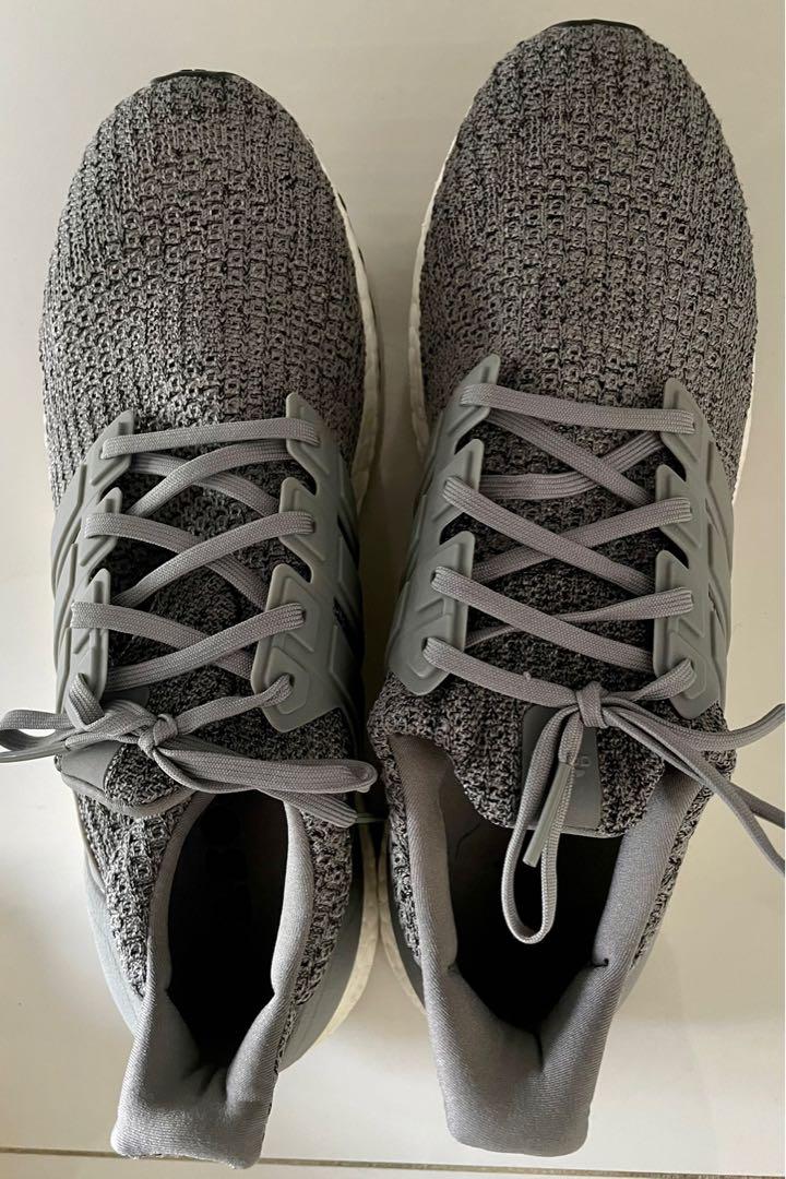 Adidas Ultra Boost Grey Knit Material Men s Fashion Footwear