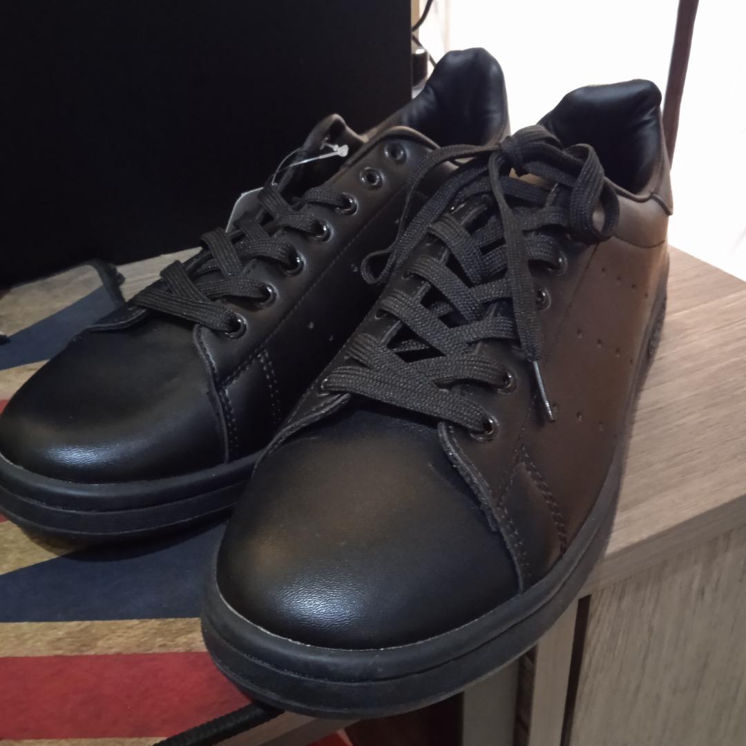 Adidas Stan Smith Sneakers Black - Stan Smith Leather Sock, Men's Fashion,  Footwear, Sneakers on Carousell