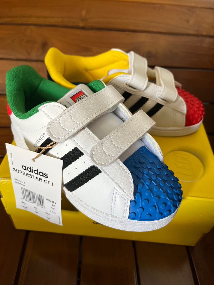 Adidas originals superstar 2 smile cf store crib shoes