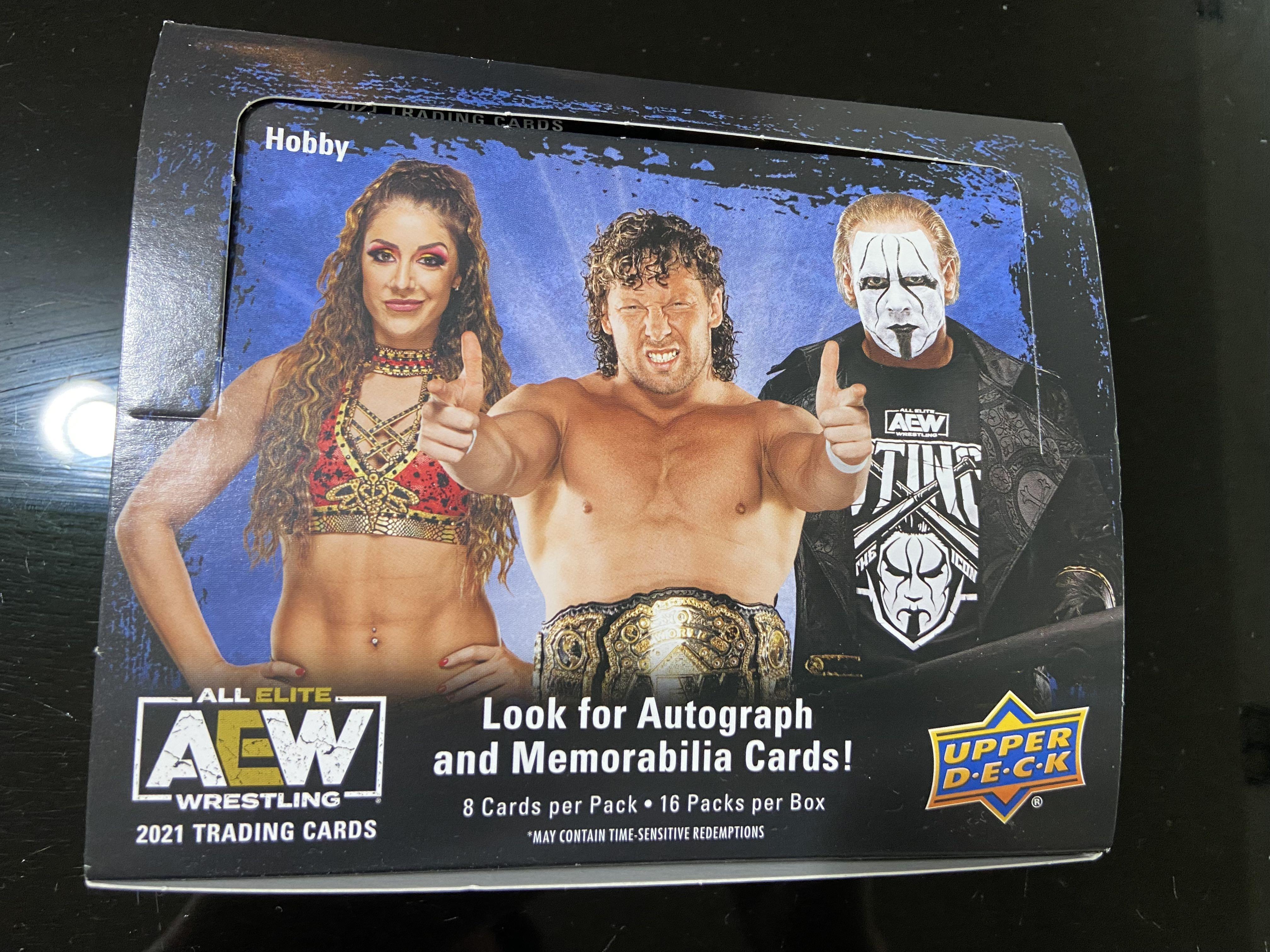 AEW Upper Deck 2021 Trading Cards Full Hobby Box Opened Sting Kenny Omega  Cody Rhodes Britt Baker WWE, Hobbies & Toys, Toys & Games on Carousell
