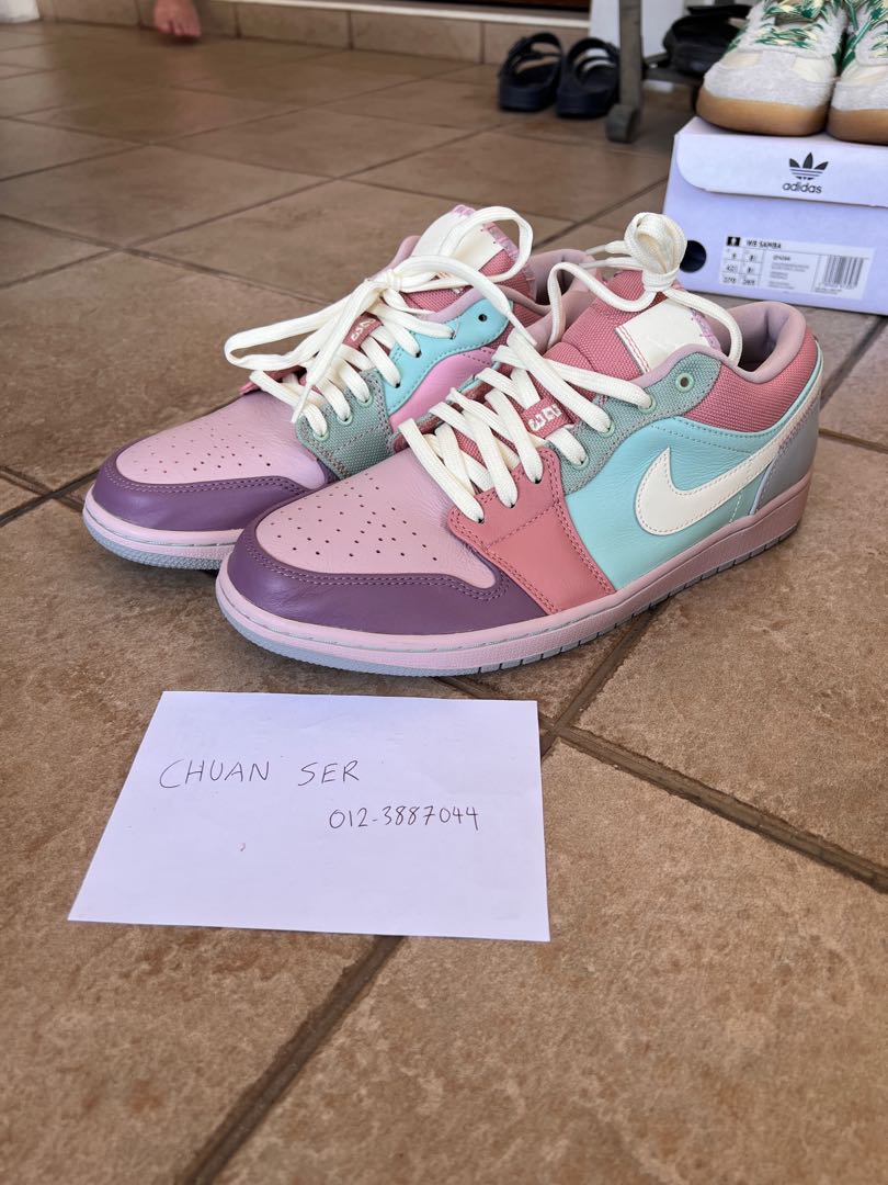 Air Jordan 1 Low Easter Pastel US10.5, Men's Fashion, Footwear