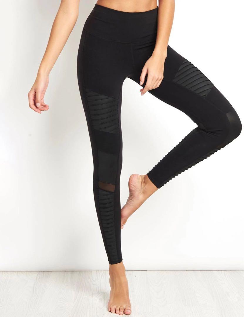 Alo yoga moto leggings black new arrivals