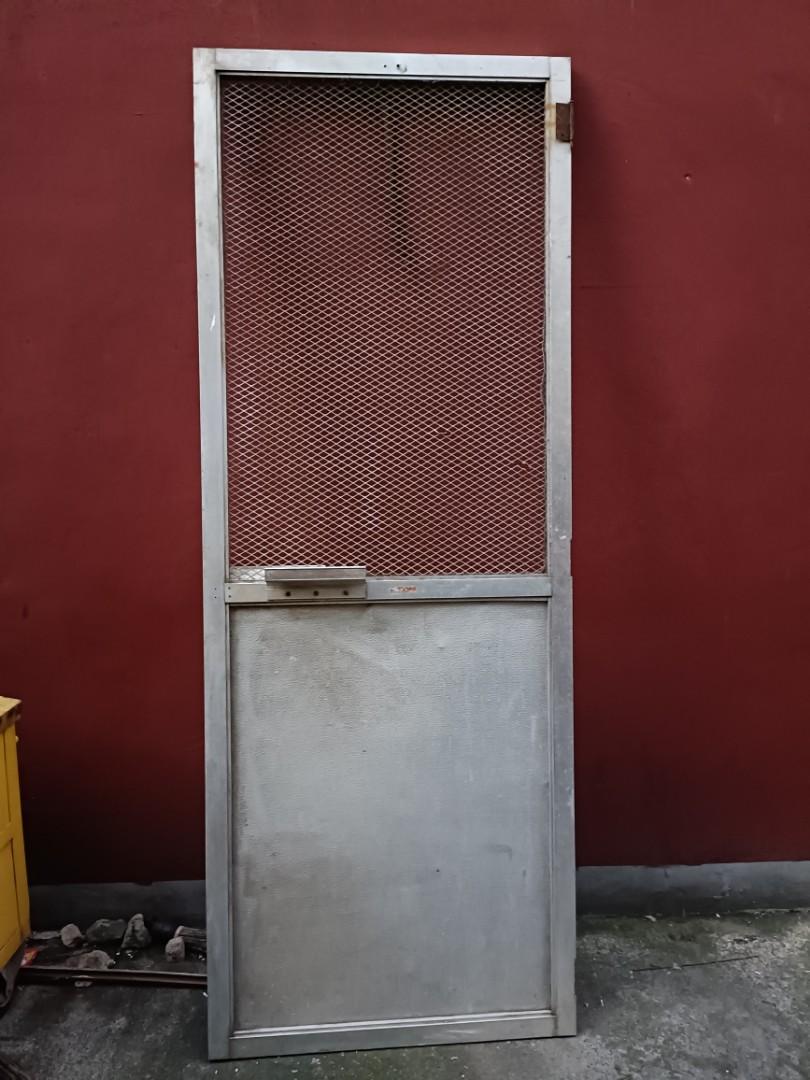 Aluminum door screen, Furniture & Home Living, Outdoor Furniture on