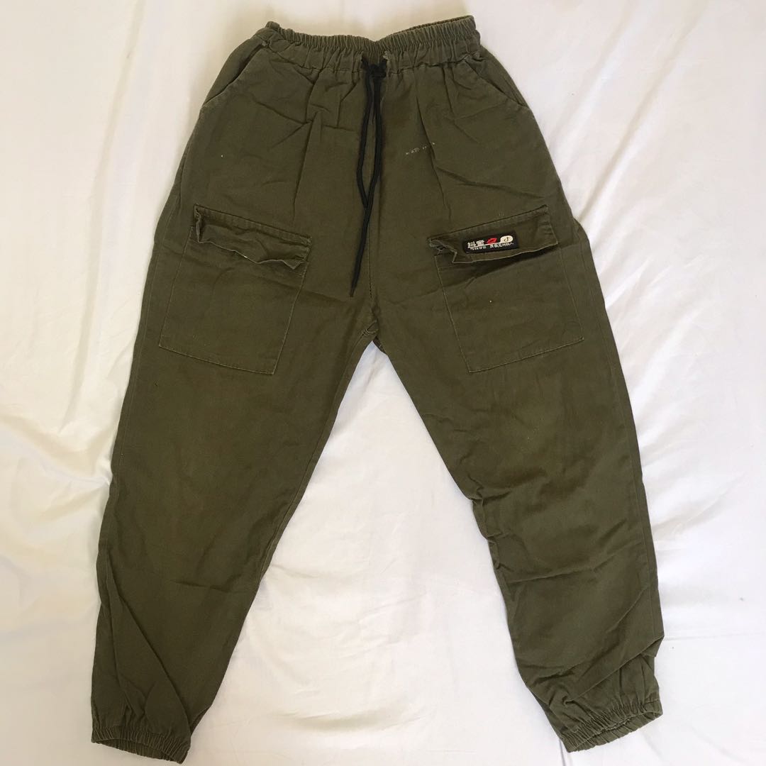 Army green jogger pants, Women's Fashion, Bottoms, Other Bottoms on ...