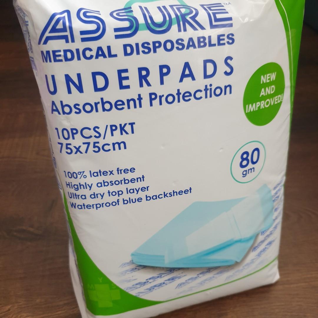 ASSURE & ComfyCare adsorbent underpads (Disposable Bed Liners