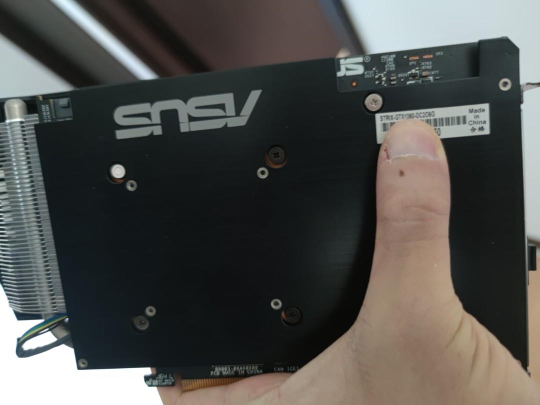 ASUS STRIX-GTX1060-DC2O6G 顯示卡, 電腦＆科技, 電腦周邊及配件, 電腦 