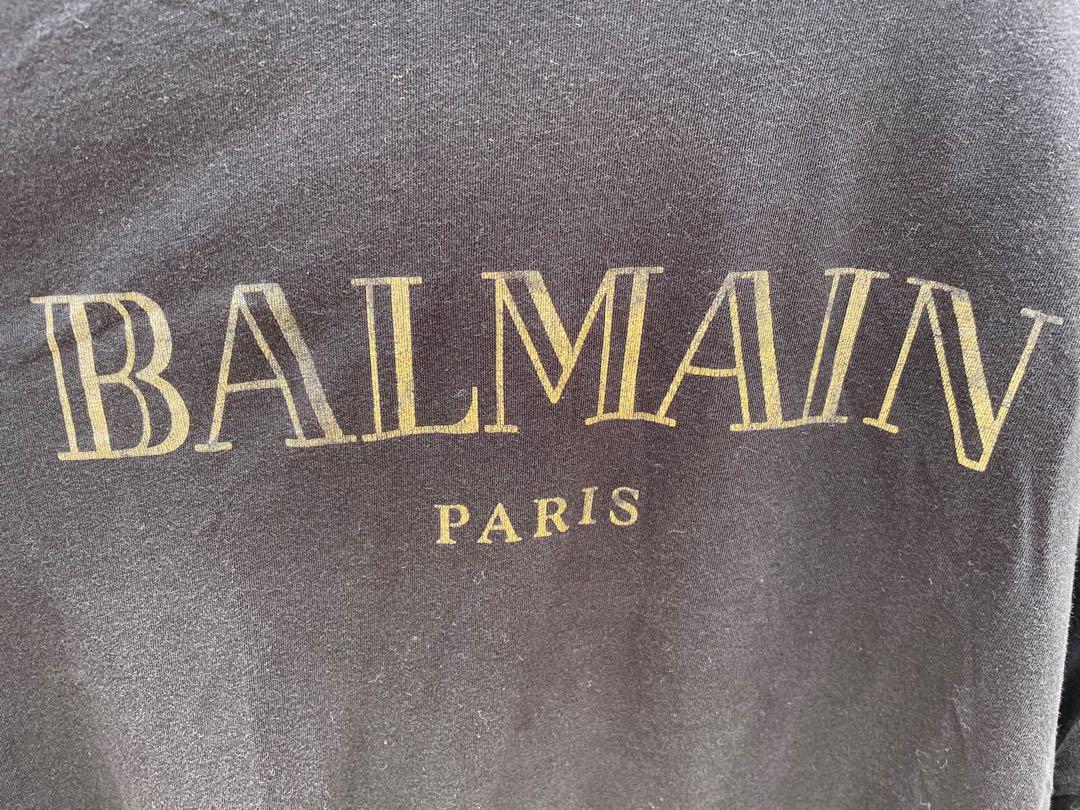 Balmain x HM, Men's Fashion, Tops & Sets, Tshirts & Polo Shirts on ...