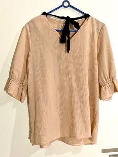 Blouse korea blush pink