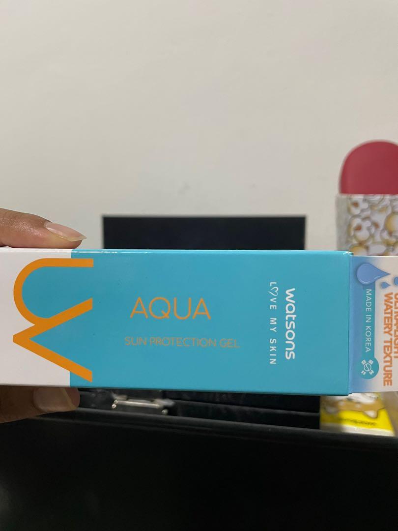 BNIB Watsons Aqua UV Sun Protection Gel SPF50 PA ++++, Beauty