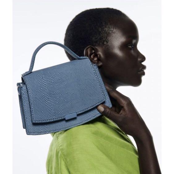 Brand New Auth ZARA Crossbody Bag with Raised Design