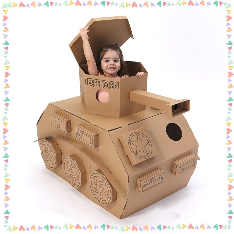 Cardboard Tank Toy Hobbies And Toys Toys And Games On Carousell