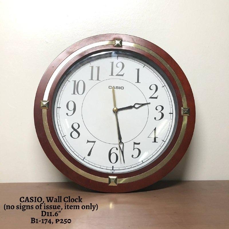 CASIO Wall Clock, Furniture & Home Living, Home Decor, Clocks on Carousell