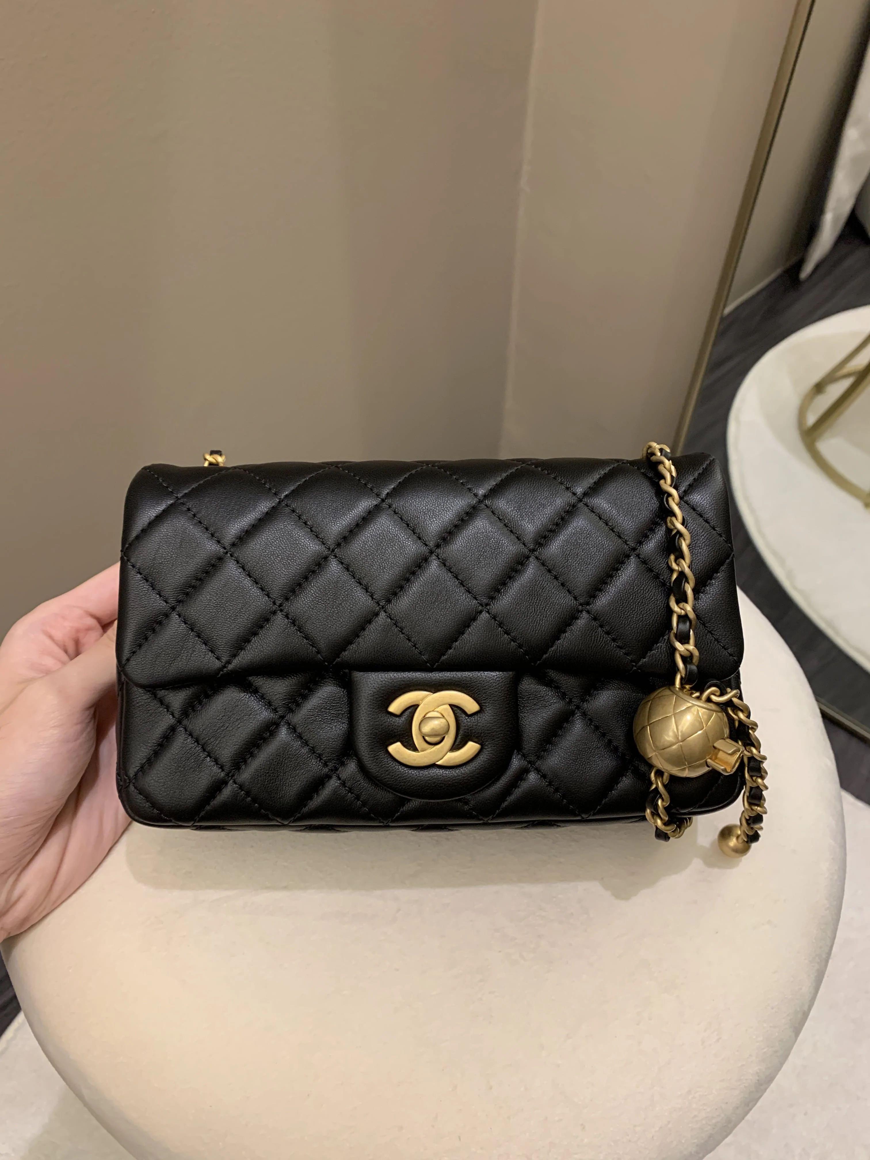Chanel 22B Pearl Crush Mini Flap Rectangle, Women's Fashion, Bags ...