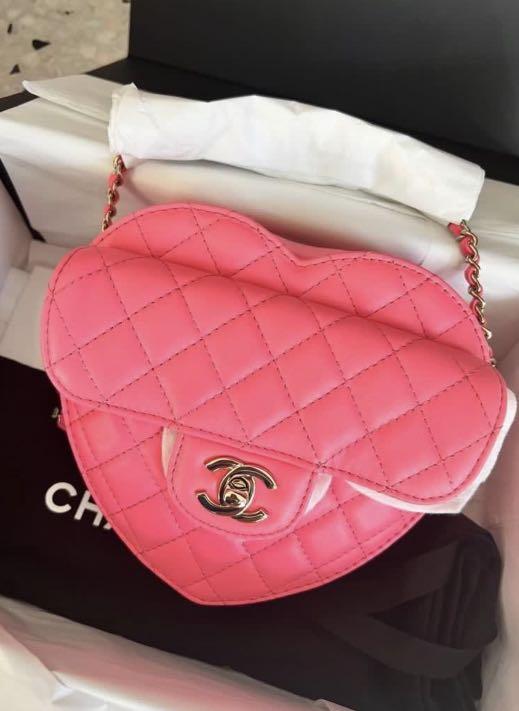 Chanel Heart Bag, Luxury, Bags & Wallets on Carousell
