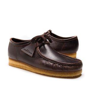 Clarks Wallabee Chesnut Leathee