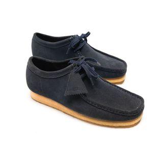 Clarks Wallabee Indigo Suede