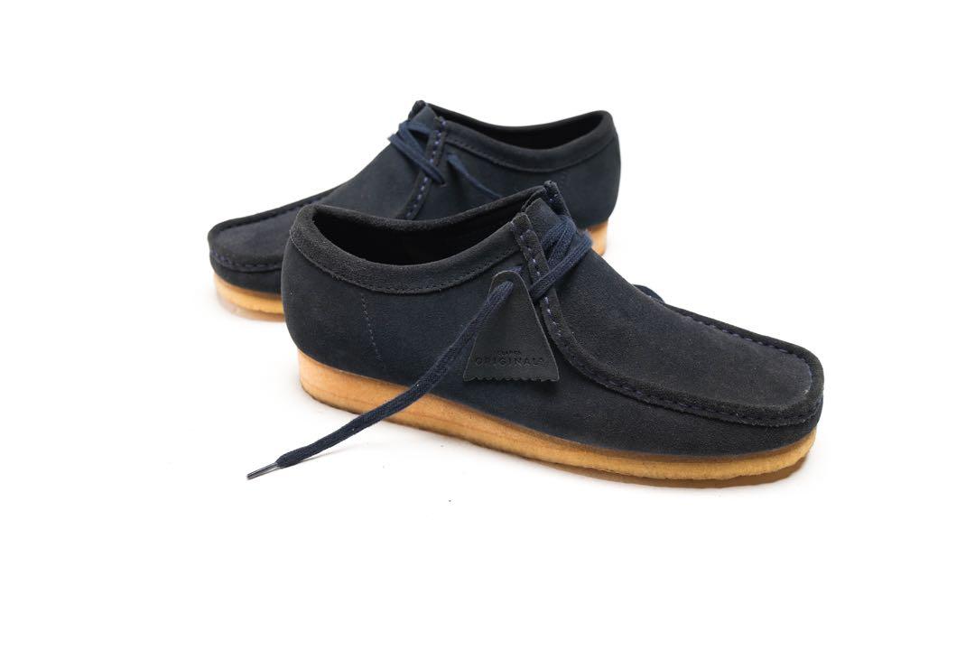 Clarks store wallabee indigo