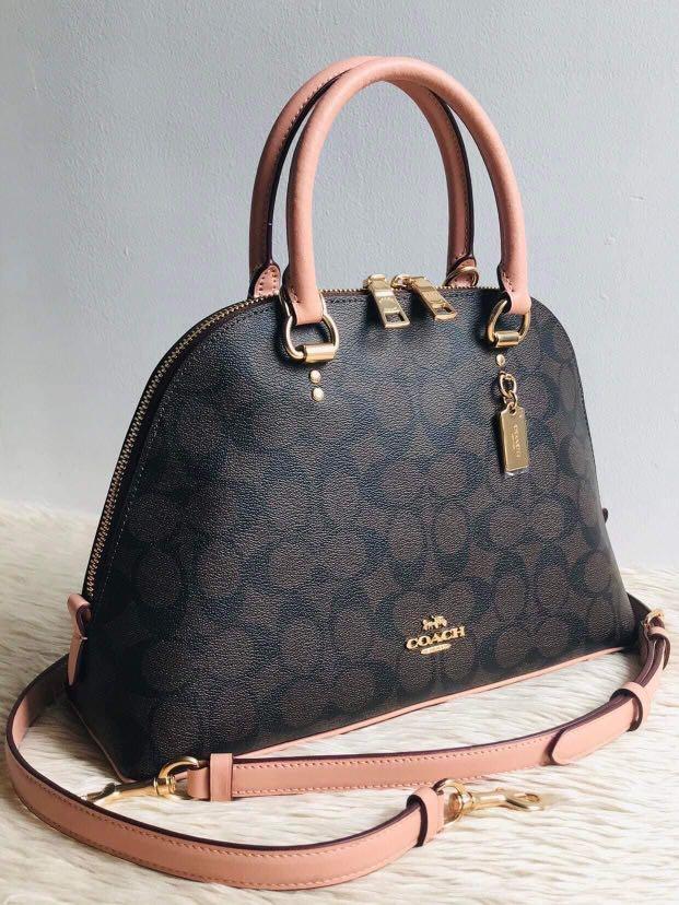 Coach katy satchel pink brown (Category: Luxury Bags & Wallets) located in Manila. Submitted by itsmhauiii (Listing ID 1178293283, Image 2). Description: Original with pperbag, carecard, tag & receipt..